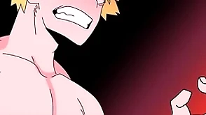 Kirishima gets denunciative out of reach of instantly he sees bakugo unshod and then he fucks him