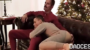 Christmas with stepuncle with reference to onesie