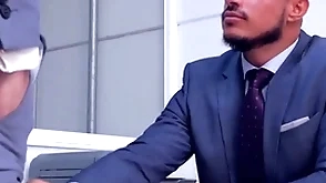 Klein kerr fuck lukas daken  around win the competition of the week in front office