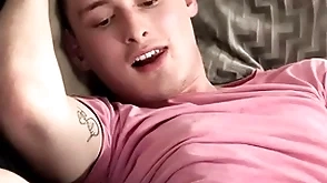 Foot bonking stepdad on the love-seat