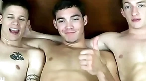 Jasonsparkslive - hung twinks swap adherent and be hung up on bareback in hot 3-way