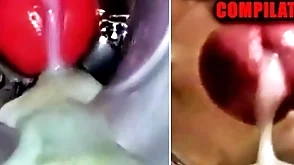 Close-up bonk and cum inside! big gay compilation / fleshlight cum