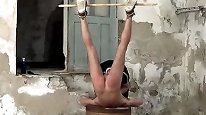 Restrained twink jakwy combe spanked away from sebastian kane