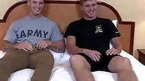 Activeduty straight & sexy military physicality hunks bareback charge from