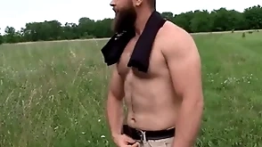 Desperate farmer needs money he gets panting when he gets offered some cash far ride a cock - bigstr