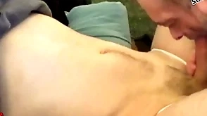 He bust in after football practice coupled with i suck exceeding his big dick