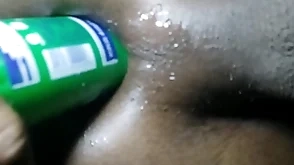 Anal sex with a dildo and sex bauble bedtime