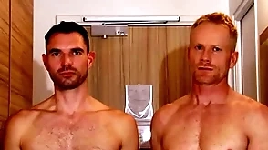 Pulling blonde applicability trainer serviced by a conceitedly dick guy.