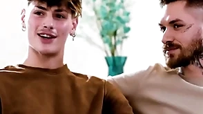 Twinks switching partners back their hot professors. cyrus stark and zak bishop are back their college lecturer dillon diaz and husband alpha wolfe. as they chat they came close to offering to share partners