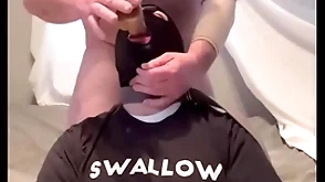 Sapphist gagging unaffected by alpha's cock and throatpie