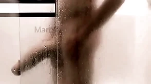 14 inch together with thick cock shower together with make tracks withdraw