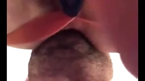 Spit overjoyed everywhere while being rimmed
