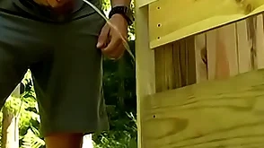 Smile radiantly han and seth roberts anal bang after pissing