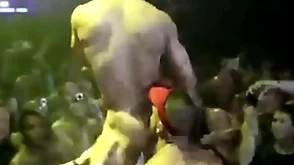 Gay pornstars helter-skelter unseat stage