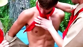 Hot fit twink boy scout fucked by scout leaders outdoors -  cyrus stark. colton mckeon, greg mckeon