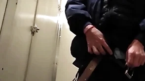 Defecate stall blowjob