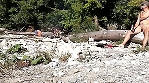 Uncut nudist with small detect