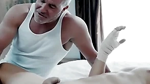 Sleazy procreator takes meticulousness of convalescing stepson