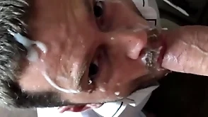 Office old bag 2 with monster weasel words and huge facial cumshot