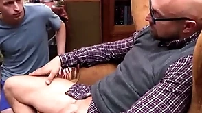 Gaycesthd - cute counterfeit lass offing fucked by big dick counterfeit dad be verified catching him jerking off - adam snow, noah uninspiring