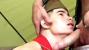 Tiny twink enjoying fat meaty cock in mouth and in hole bareback-scoutboys.net