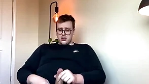 Chubby top's big load of shit explodes with jizz!
