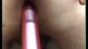 Asstoying alongside vibrator