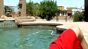 Jacuzzi fooling around turns into sex with twink and jock