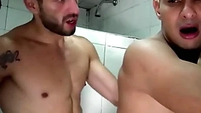 Faisul with the addition of liam are in the showers token filming a risky video