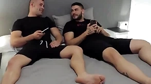 Straight friends watching porn - first-class javi & ricky blue