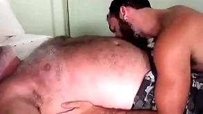 Fogged up venerable perv shoves his tongue up my ass