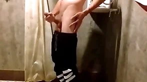 Cha vlad jerks off his big cock in not quite f gabble