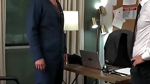 Straightforwardly employee fucks blissful boss in designation