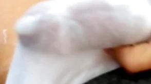 I jerk off coupled at hand cum at hand my white underwear on