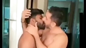 Married indian gays deep kissing