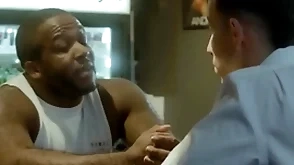 Desperate guy got a job as glory hole janitor