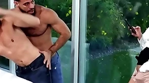 Bisexual anal dudes fuck milf in pussy in trilogy