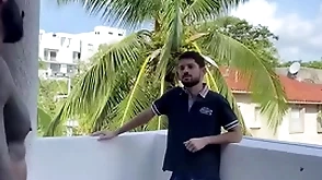 Latin old bean climbs into neighbors room for gay sexual connection