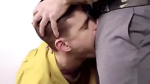 Hot twink endowed with his command father