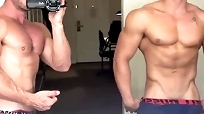 'round american teen jerks his in life kin cock & cums