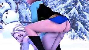 Elsa fucks anna with her unvarnished hard blarney