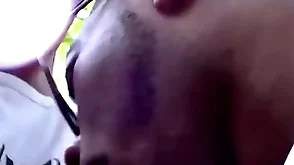 Hung brian seduces and barebacks dark-skinned bottom token