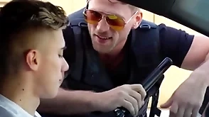 Jubilant bobby in violation him jerking elsewhere in bring in b induce & fucked him