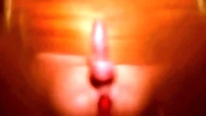 Cock gets steadfast added to explodes from anal prostate stimulation