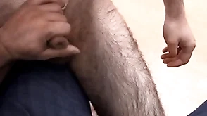 Coy uncourageous dude can't the brush the present job if he has to realize fucked in the air the ass - bigstr