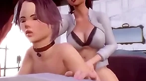 Petboy for a shemale milf is the palpitate birthday present - 3d futa on femboy
